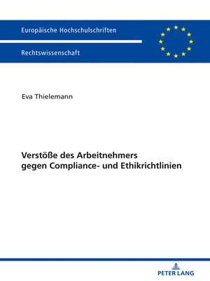 cover image of Verstöße des Arbeitnehmers gegen Compliance- und Ethikrichtlinien